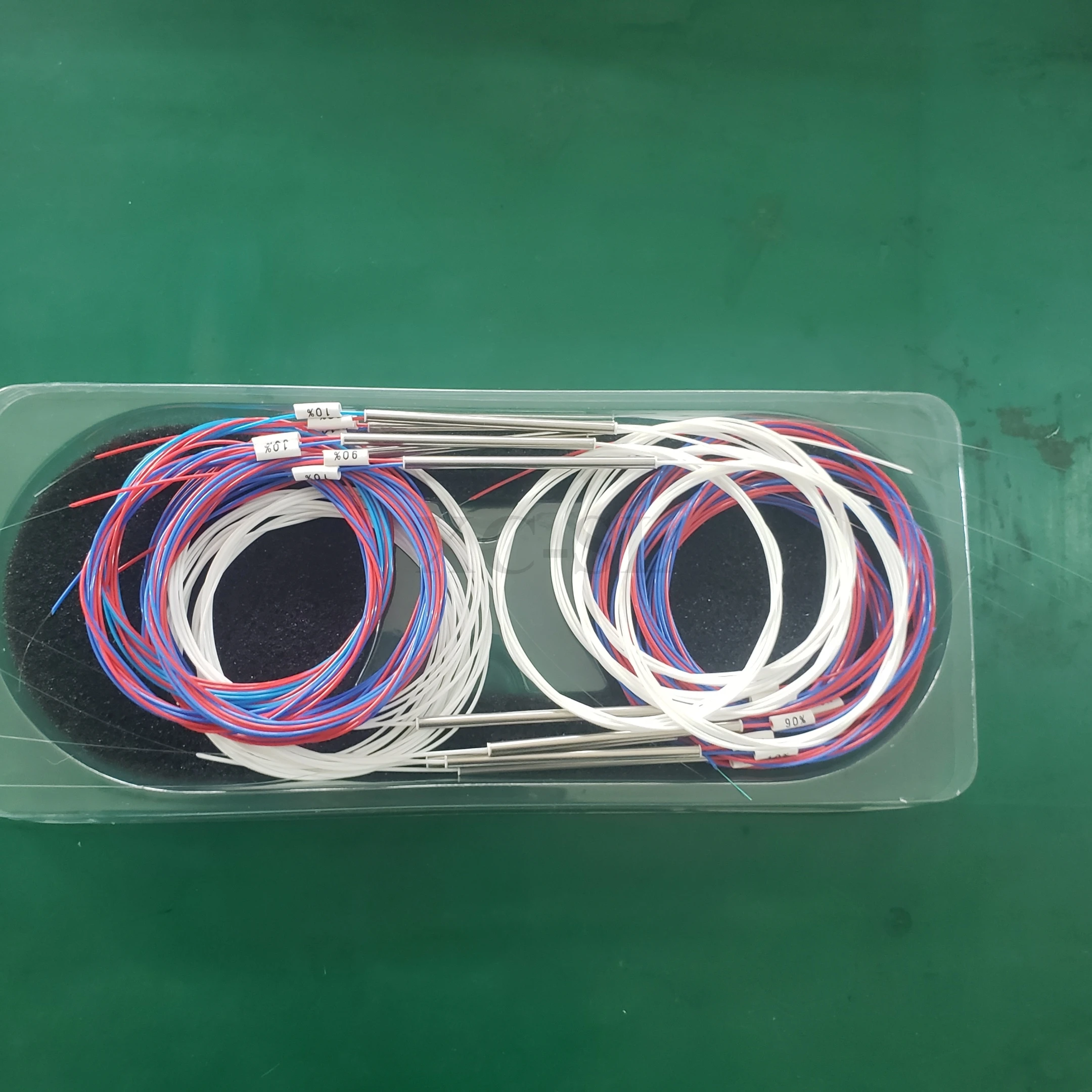 100 шт. упаковочный волоконно оптический FBT сплиттер с разъемом 1x2 0 9 мм