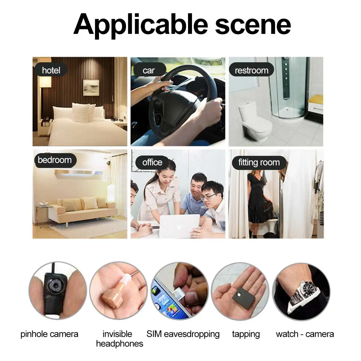 

K93 Portable Mini Camera Detector Anti-peeping Anti-tracking IR Scanner GPS Detector Anti Spy Camera Finder Anti Candid Detector