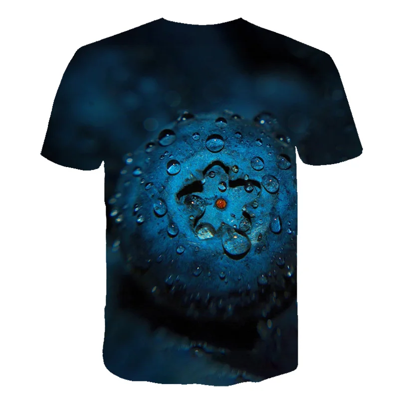 Крутые топы с 3D принтом фруктами Модные Летние Повседневные Дышащие футболки