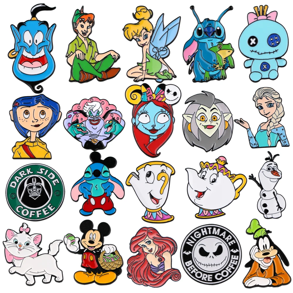 Стич значки на рюкзак женская брошь манга Новогодний подарок искусственная