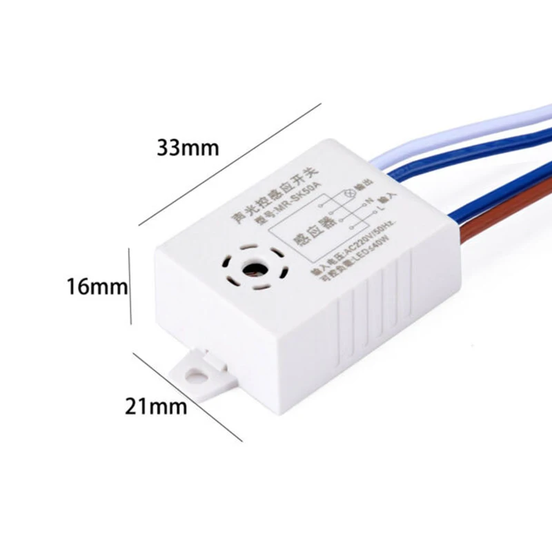 

5pcs Module 220V Detector Sound Voice Sensor Intelligent Auto On Off Light Smart Switch For Corridor Bath Warehouse Stair
