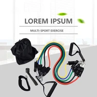 workout 11pcsset pull rope fitness yoga rubber loop tube latex tubes exercises resistance bands excerciser body training