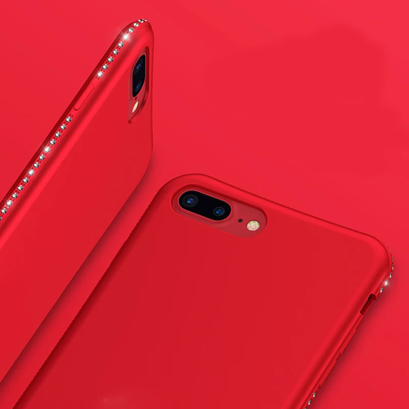Силиконовый мягкий матовый чехол из ТПУ с кристаллами для huawei P20 lite pro P10 P8 Lite Honor 8 9 P Smart Shell Cover Capa