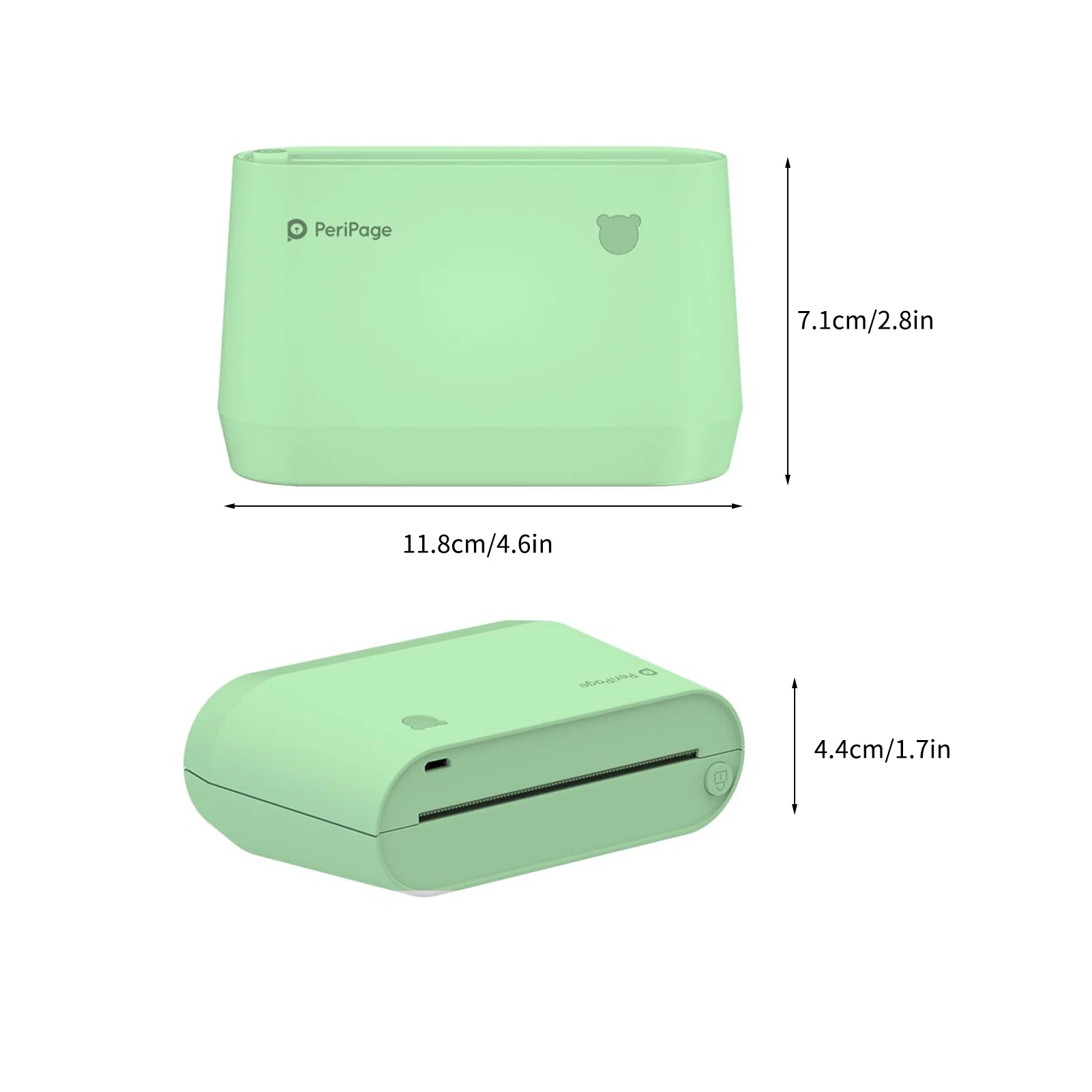 Портативный карманный термопринтер PeriPage A9 Pro Bluetooth 304 точек/дюйм режим шкалы