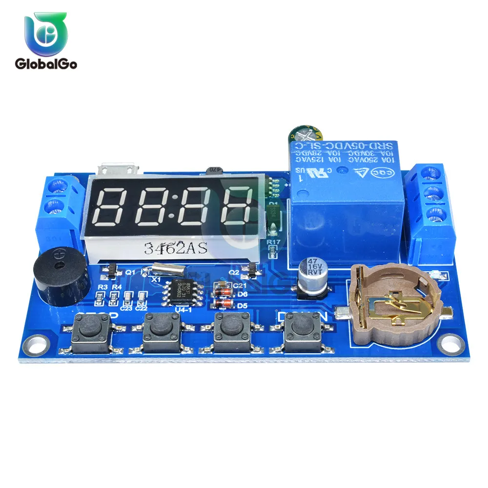 Релейный светодиодный с цифровым светодиодным индикатором в режиме реального