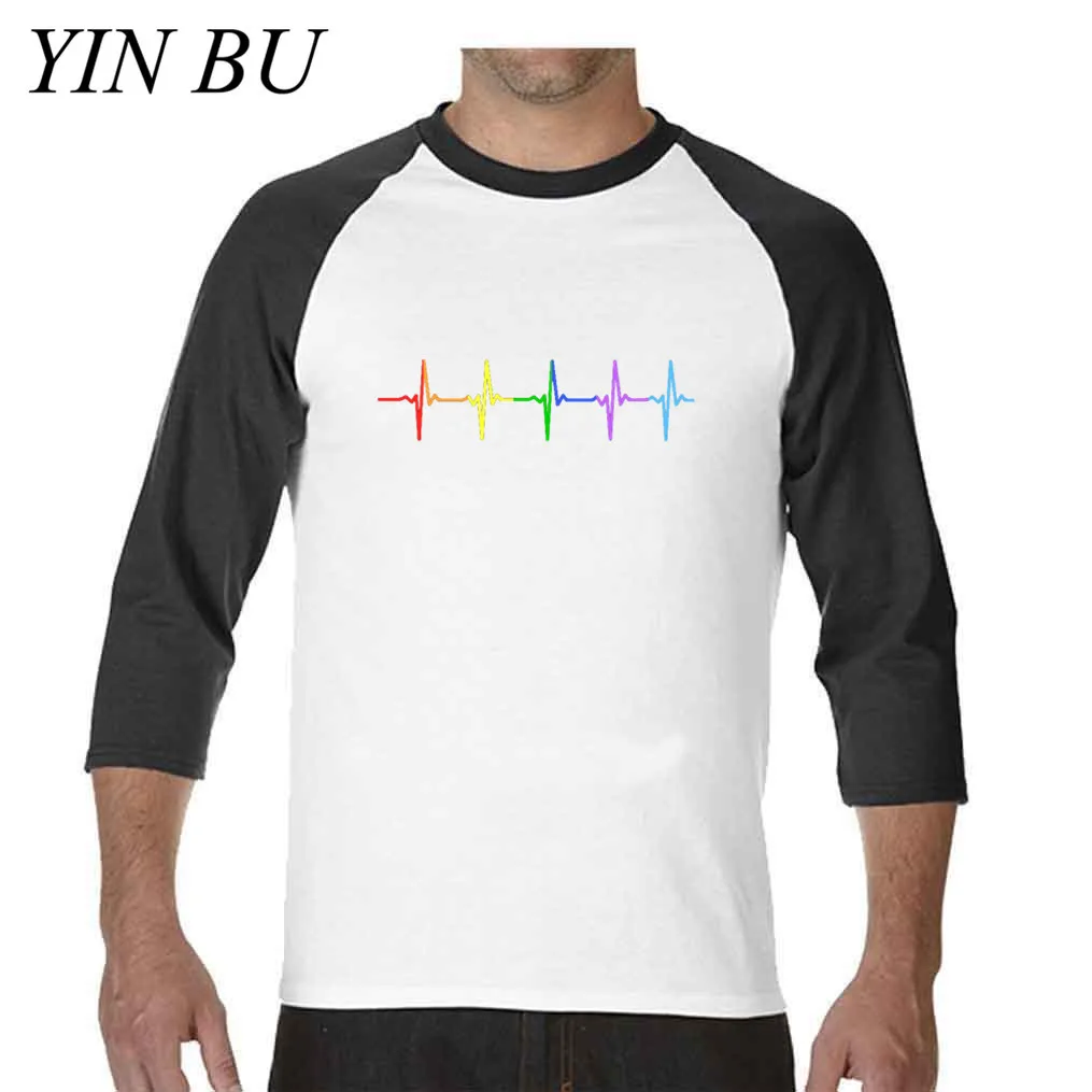 Камень Радуга пульс сердцебиение футболка Lbgt для гей прайда и лесбиянок дизайн