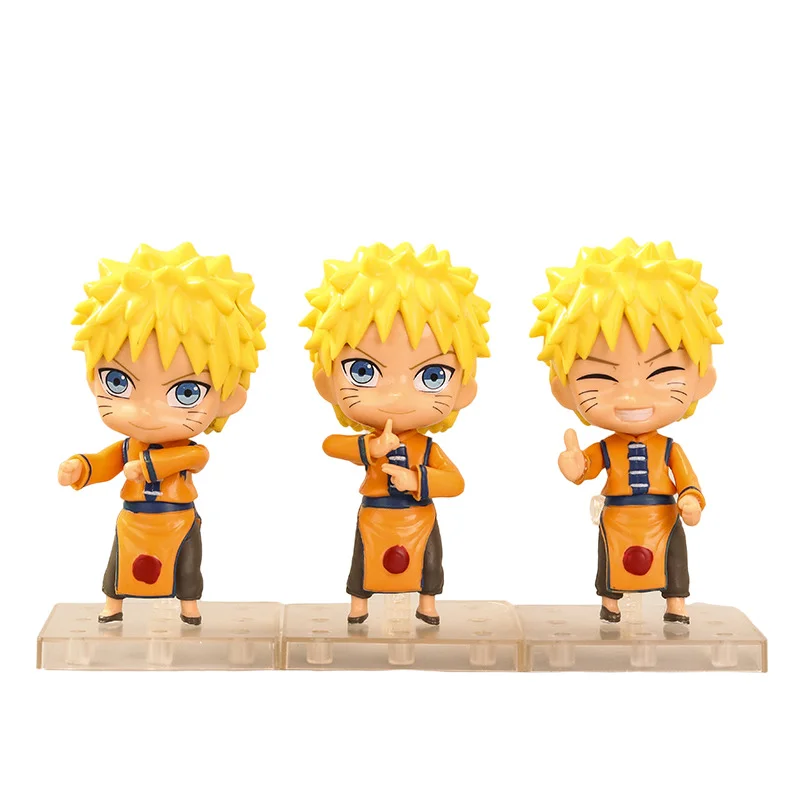 

GK Naruto Shippuden Anime Action Figure 9cm PVC Statue Uzumaki Naruto Figma Doll Cartoon Animation Model Toys For Children Gift