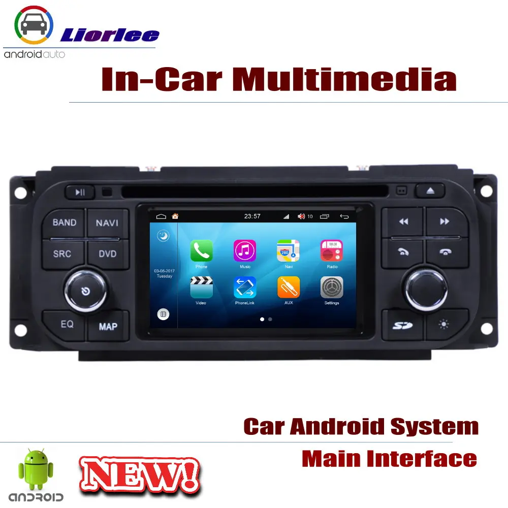 Автомобильный мультимедийный DVD-плеер для Dodge Intrepid 1998-2004 с Android GPS-навигацией