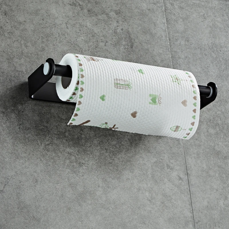 Держатель для бумажных полотенец на клейкой основе под шкаф кухни настенный