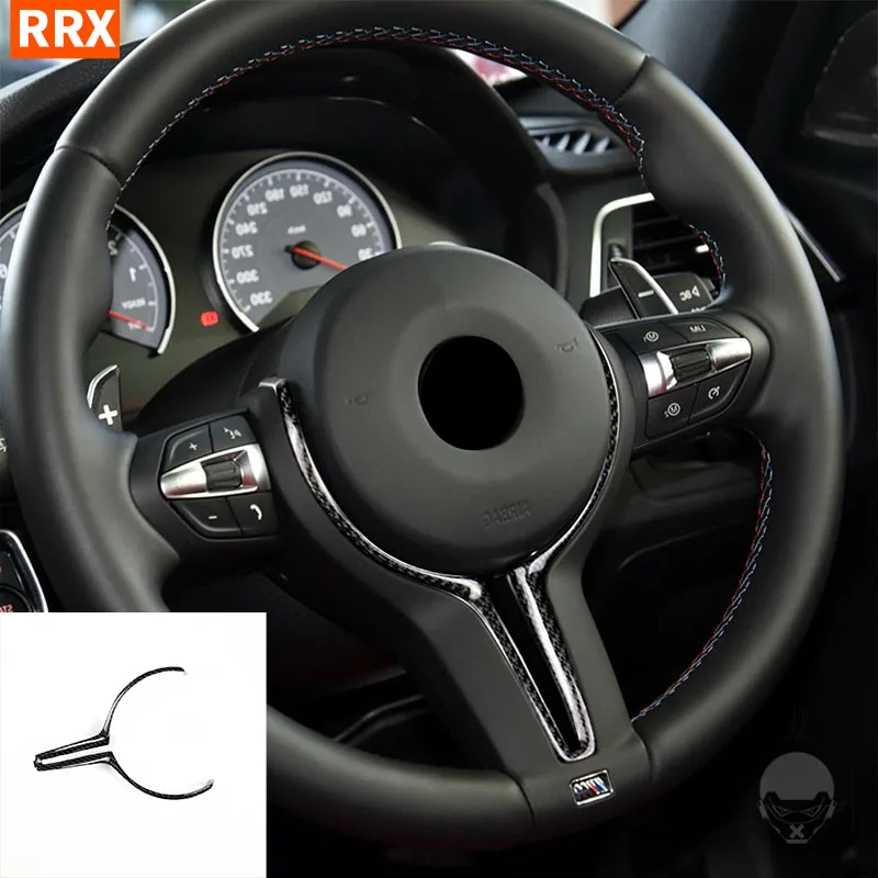 

For BMW M Series M2 F87 F80 M3 F82 M4 F10 Carbon Fiber Cover Steering Wheel Replacement Style Automotive Interior Accessory