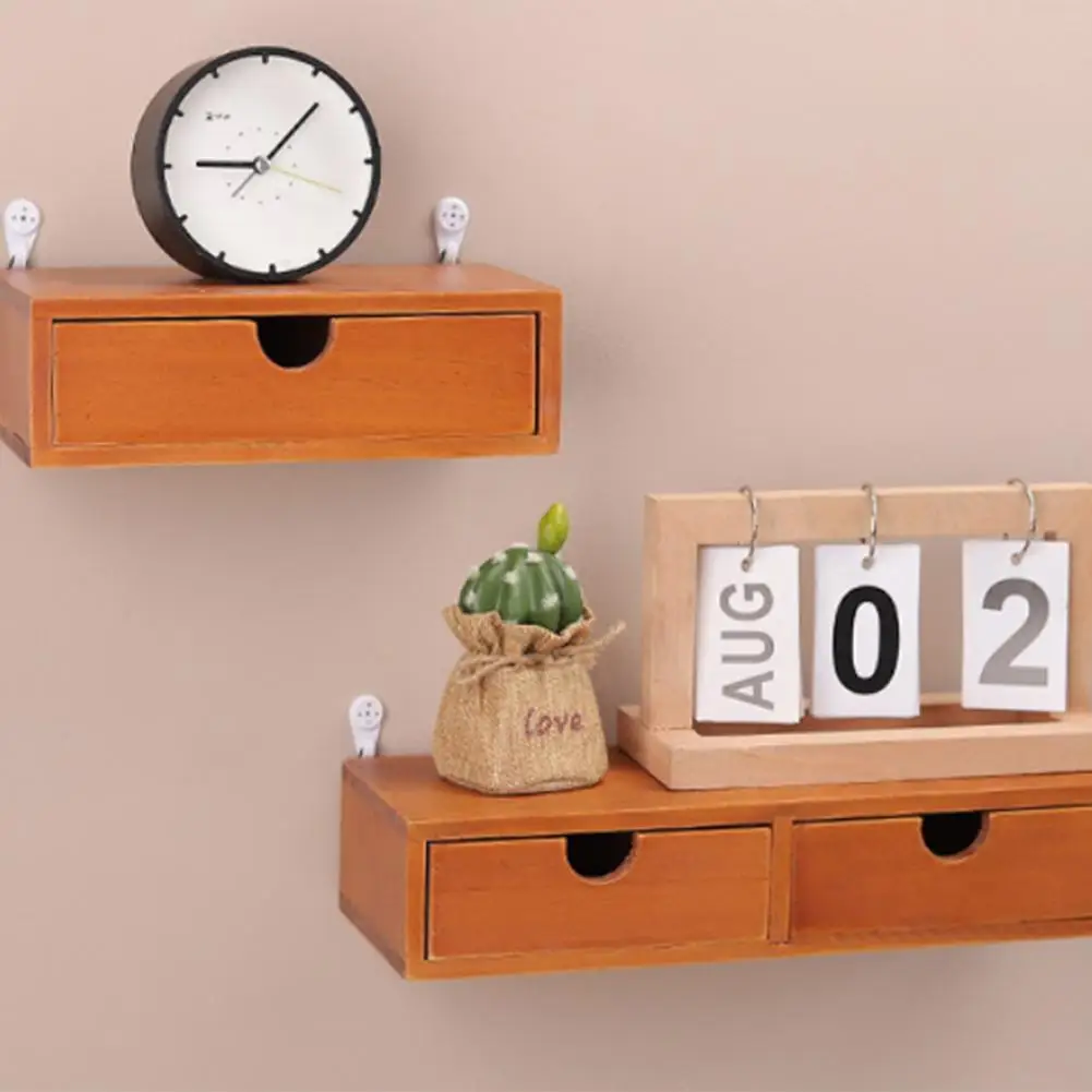 Плавающая полка винтажный ящик деревянный креативный косметический Шкаф Для