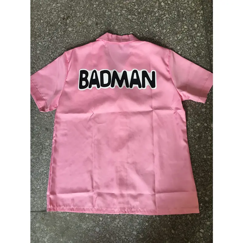Dropshipping Halloween Cosplay Shirt Dragon Ball Z Vegeta BADMAN Pink Shirt Lover Tops Mens T Shirt Japan Anime Shirts