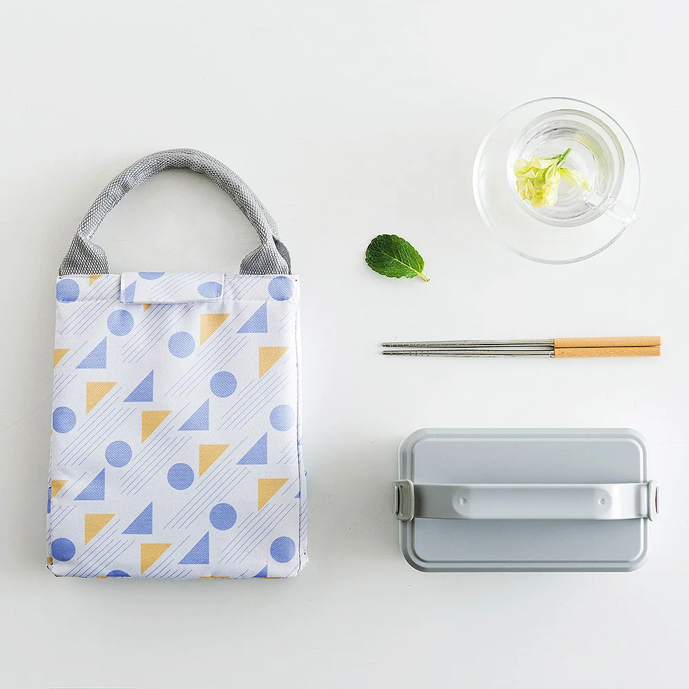 

Функциональная сумка-холодильник с узором Коробки для обедов Портативный утепленная Холщовая Сумка для обеда для Термальность Еда; Ланч-бо...