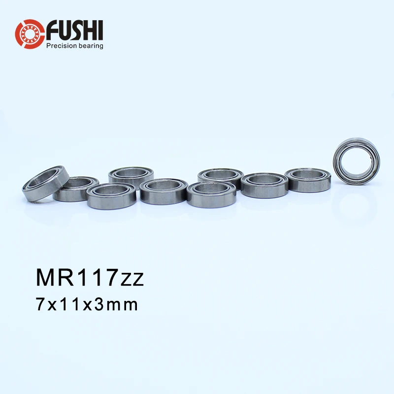 

MR117ZZ ABEC-1 (500PCS) 7X11X3mm Miniature Ball Bearings L1170ZZ