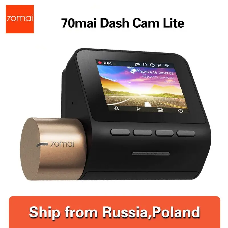 Новинка 70mai Dash Cam Lite gps Автомобильный видеорегистратор wifi Dashcam 24H монитор парковки видео рекордер 1080P HD камера ночного видения