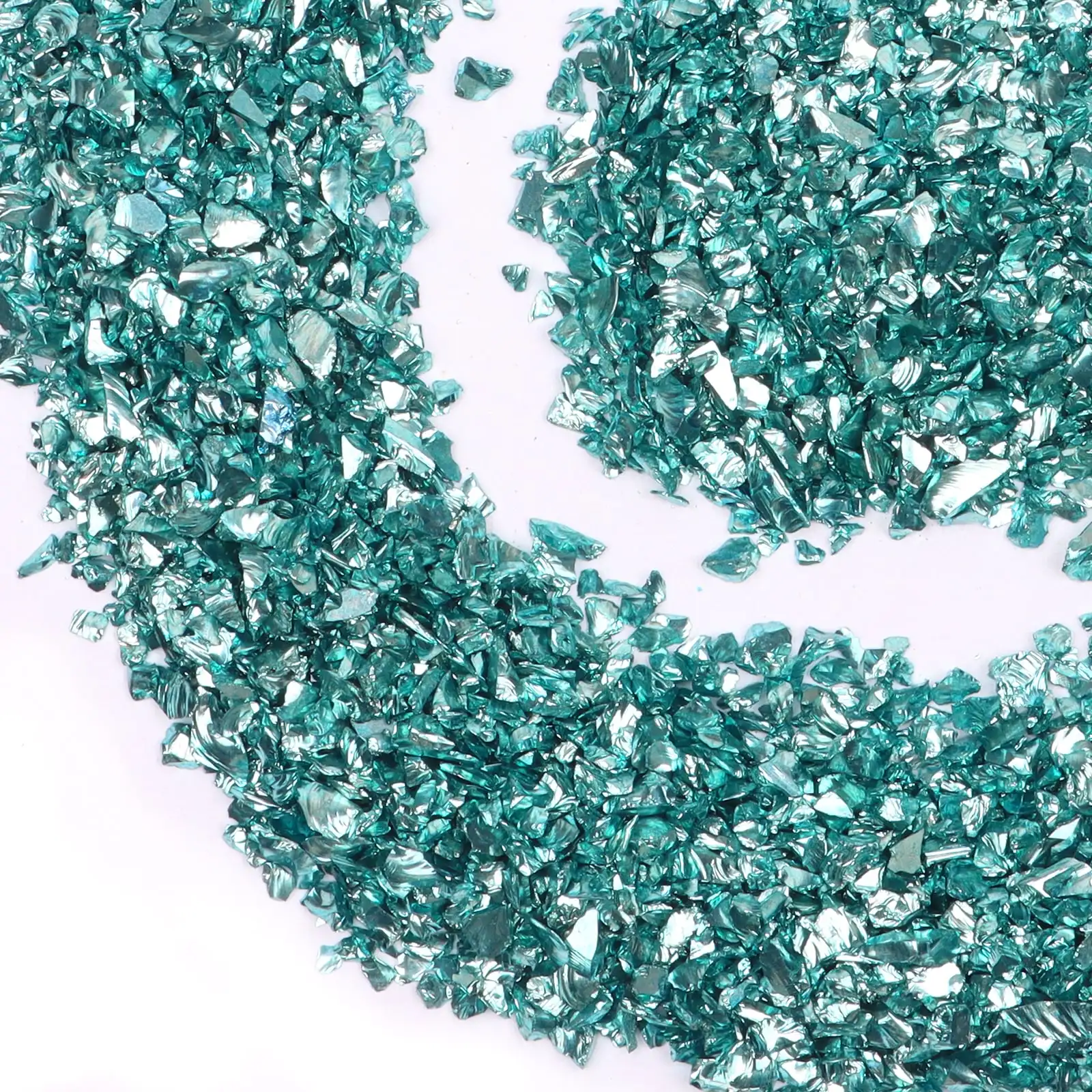 

Crushed Glass Glitter Metal Chips for DIY Jewelry Making Nail Art Decoration Coaster Filling Decorative Crystal For Epoxy Resin