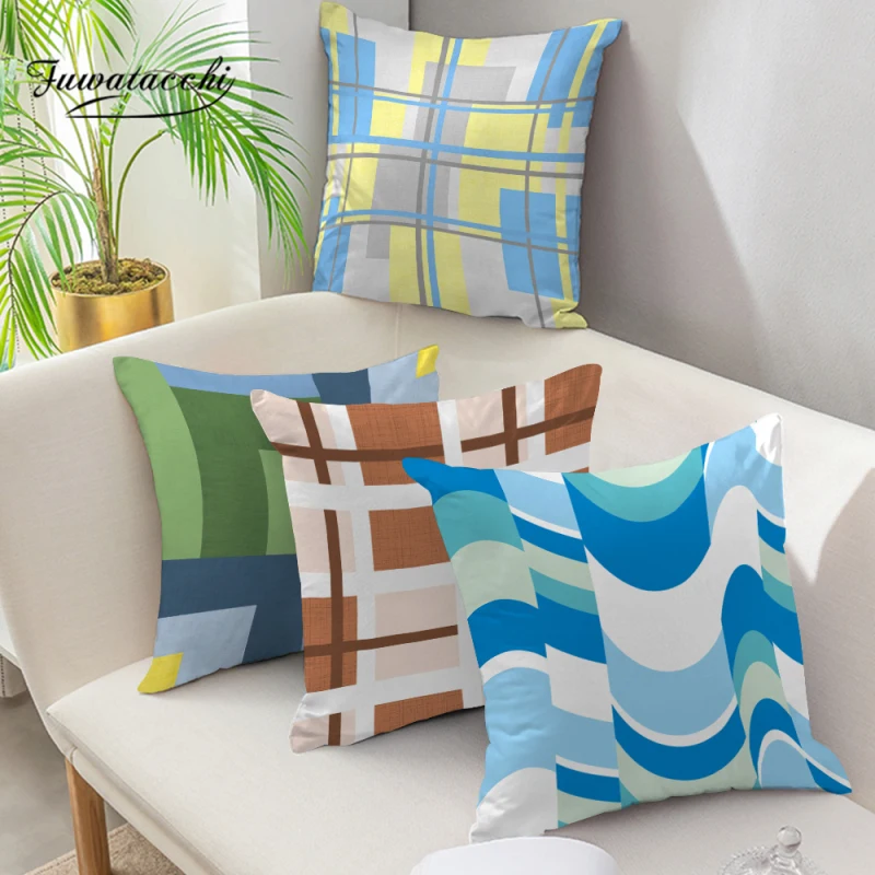 

Fuwatacchi Nordic style Cushion Cover Geometric Pattern Throw Pillow Covers for Couch/Car Home Decor Pillowcase 45x45cm