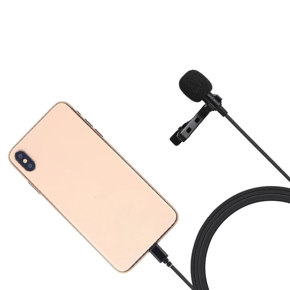Запись Type-C M1 8Pin Mic 6m/1 5 m/3 5mm/8 Pin порт с зажимом микрофон | Электроника
