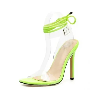 

Sandals Sexy Fashion Womens Shoes 2021 Strappy Heels Suit Female Beige Large Size Luxury Girls New Black Plastic Real Big Summe