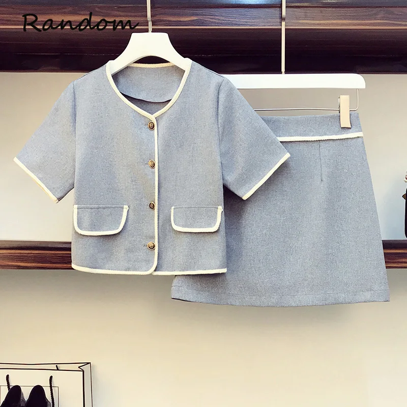 

Размера плюс, Летние Элегантные платья для выпускного вечера OL костюм Блейзер Пальто топ и юбка комплект из двух предметов для женщин сот ве...