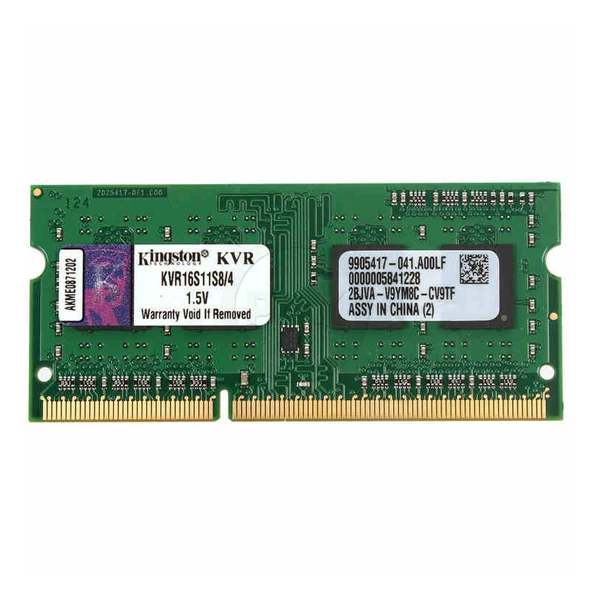 Оперативная память памяти Kingston IMEMD30096 KVR16S11S8/4 4 Гб 1600 МГц DDR3-PC3-12800 | Компьютеры и