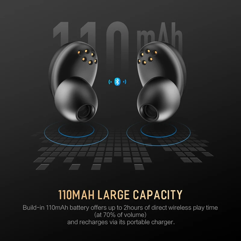 Мини-наушники ROCK TWS Bluetooth 4 2 двойные беспроводные наушники стереозвуковые с