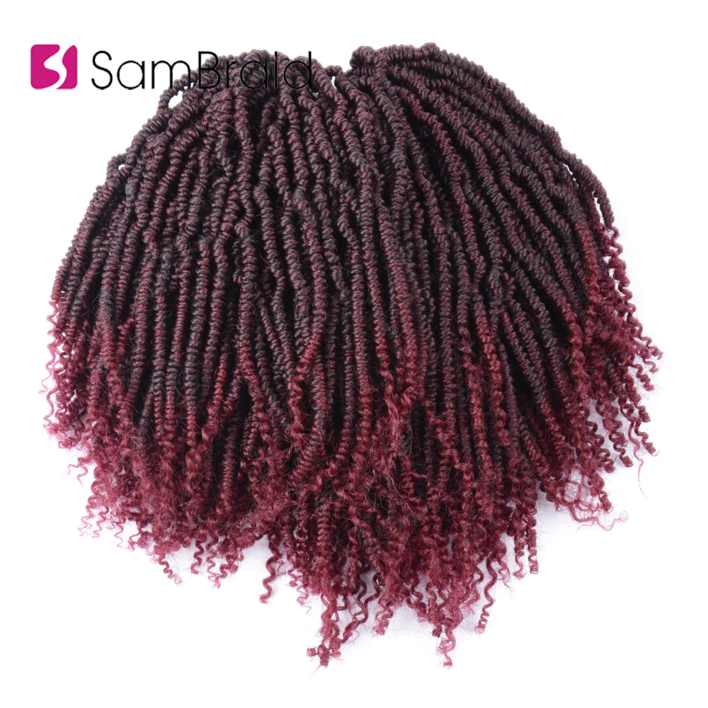 Самкоса Весна Твист волосы 12 дюймов вязанные синтетические плетеные для