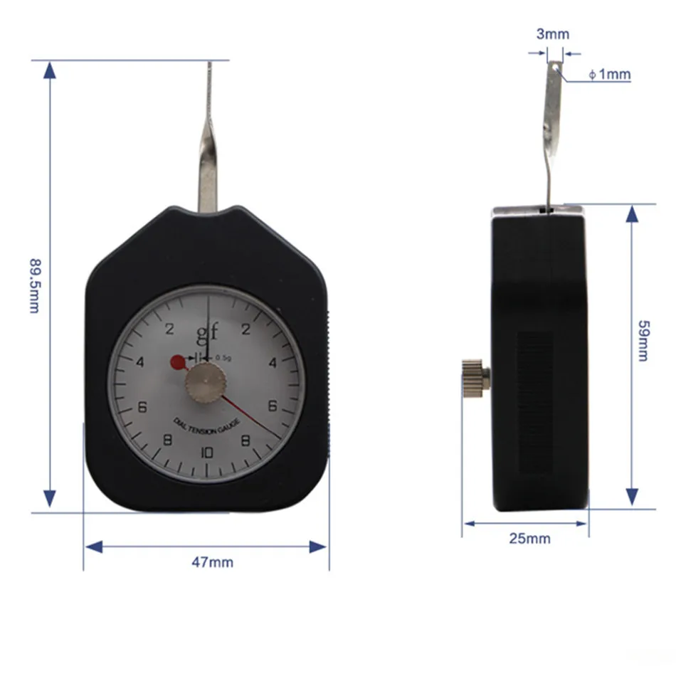 SEG-G ручной динамометр Tensiometer контактный указатель Тип SEG Одиночная игла в двойной 30 г/50 г/100 г