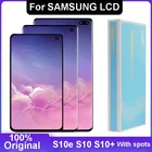 Оригинальный ЖК-дисплей 100% AMOLED для SAMSUNG S10e, G970, S10, G973, S10 Plus, S10 +, G975, сенсорный экран, дигитайзер, сменный экран с точками