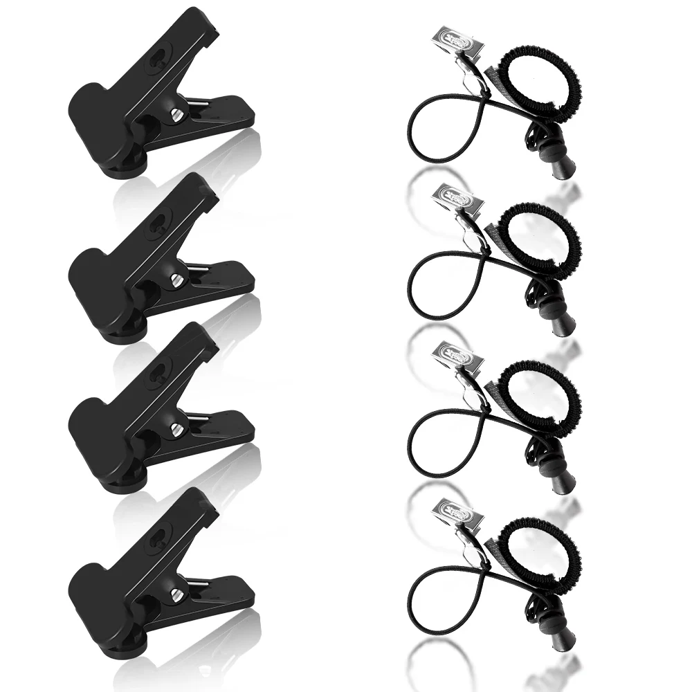 

8Pcs Photography Spring Clips And Side Clamps Fixed Backdrop Muslin & Green Screen For Background Stand For Photo Studio Vedio