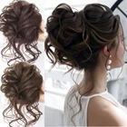 Шиньон xnaida синтетический, шиньон для волос, эластичные шиньоны, искусственные волосы черного, коричневого цветов