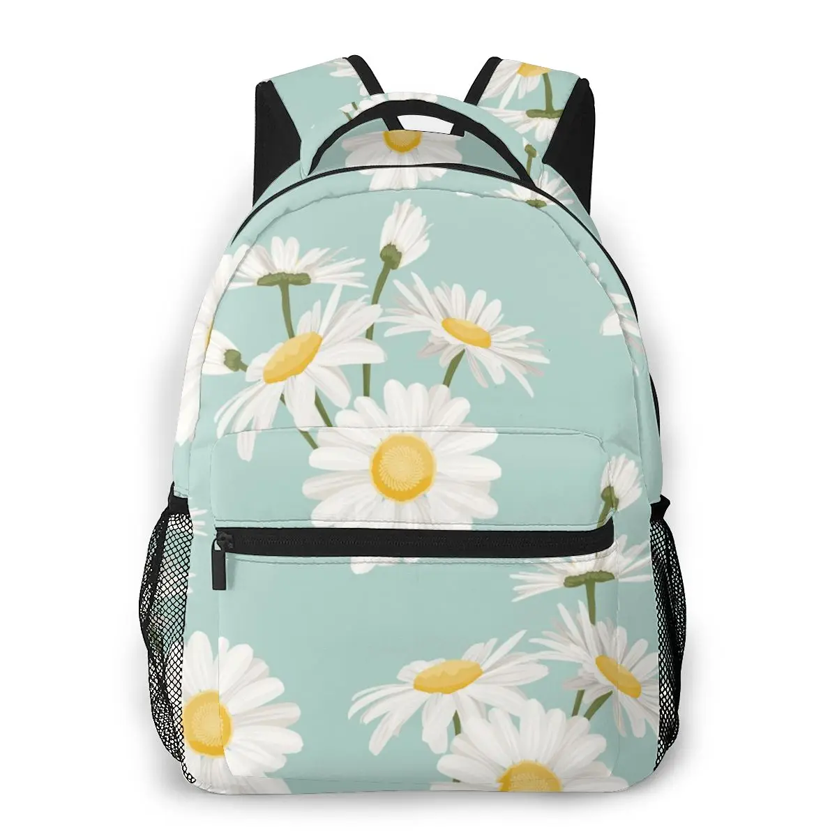

Дорожные рюкзаки OLN для женщин, вместительный школьный рюкзак для девочек-подростков с маргариткой, ромашкой, полевым лугом, 2020