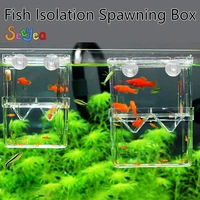 acrylic doubledeck fish tank breeding isolation box aquarium hatchery incubator holder aquarium accessories fish supplies seeyea