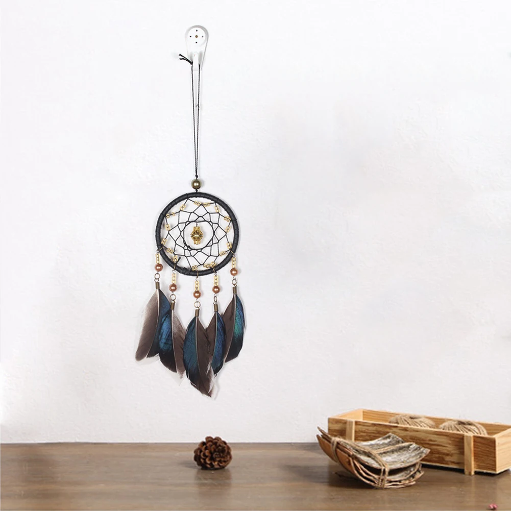 

Dream Catcher Pendant Feather Dreamcatcher Wall Hanging Ornaments Handmade Crafts for Car Household Bedroom Small Decorations