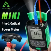 free shipping new 4 in 1 optical power meter bult in visual fault locator network cable test fiber tester vfl lithium battery