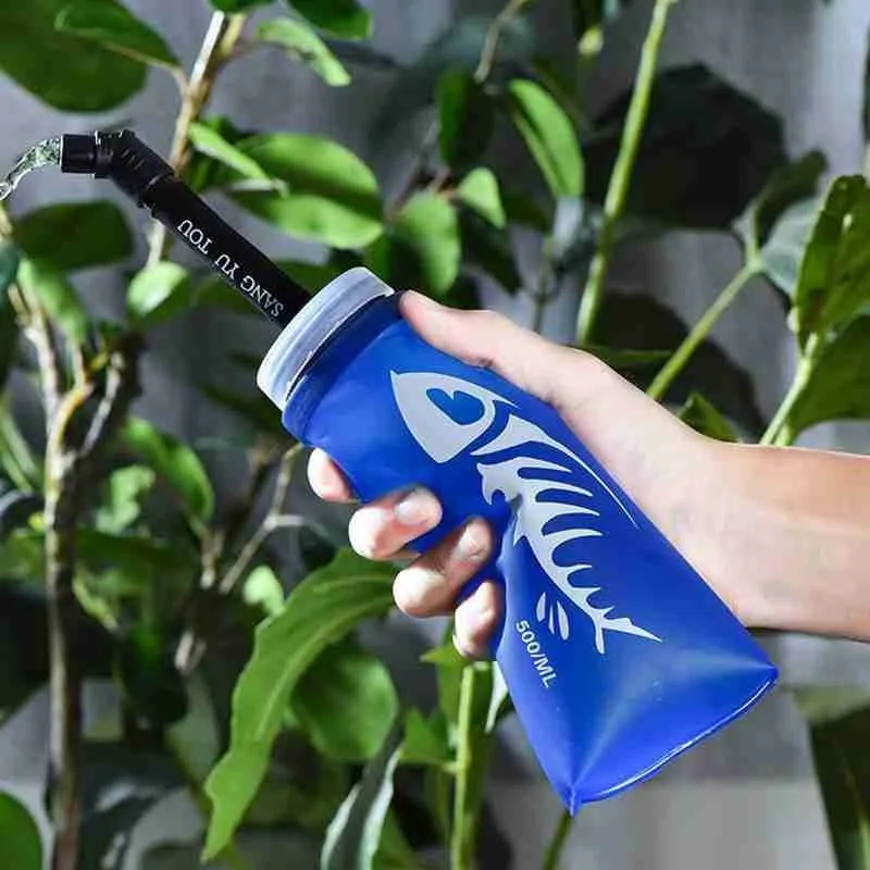 500/600 мл бутылки для воды гибкая складная сумка переносная силиконовая чашка бега