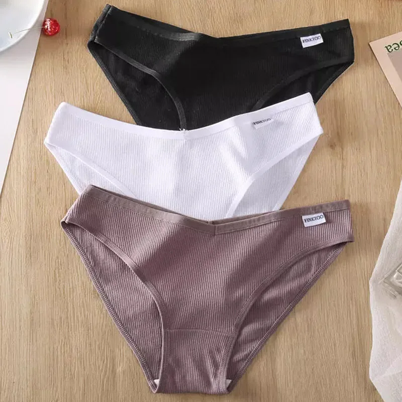 M 4XL женские хлопковые трусы сексуальное нижнее белье для женщин 6 однотонных Цвет