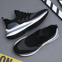 summer new sports men s shoes flying woven shoes korean fashion casual shoes trend fashion running shoes rubber