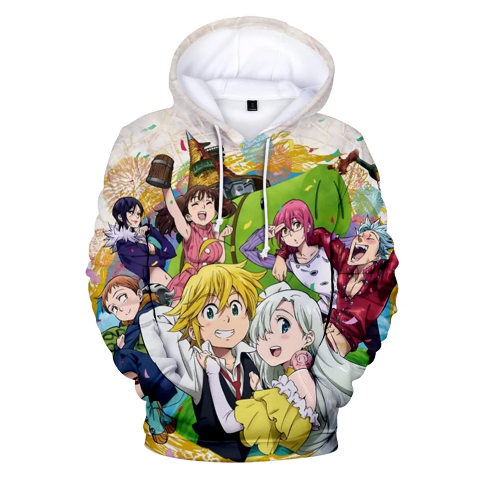 

2 to 14 Years The Seven Deadly Sins Hoodie Clothing Children Boys Girls 3D Hoodie Nanatsu No Taizai Sweatshirt kids Clothes