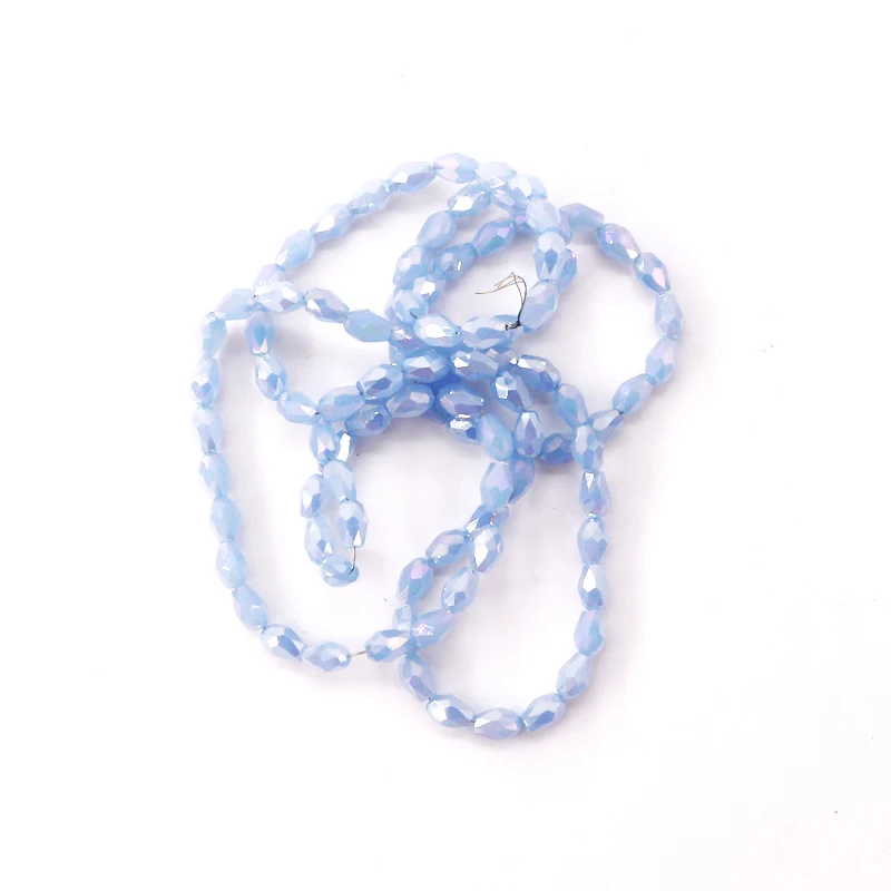 Австрийские стеклянные бусины с вертикальным отверстием для рукоделия 98 шт. 3x5 мм