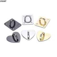 10pcs 25mm non detachable metal heart od ring side clip buckle hardware hook accessories diy arch bridge pendant hanger