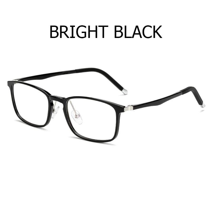 C1 bright black MVBBFJR Модные мужские и женские TR90 квадратные очки Рамка для очков винтажные очки в ретро-стиле для от близорукости, по рецепту брендовый дизайнер - Цвет оправы: C1 bright black