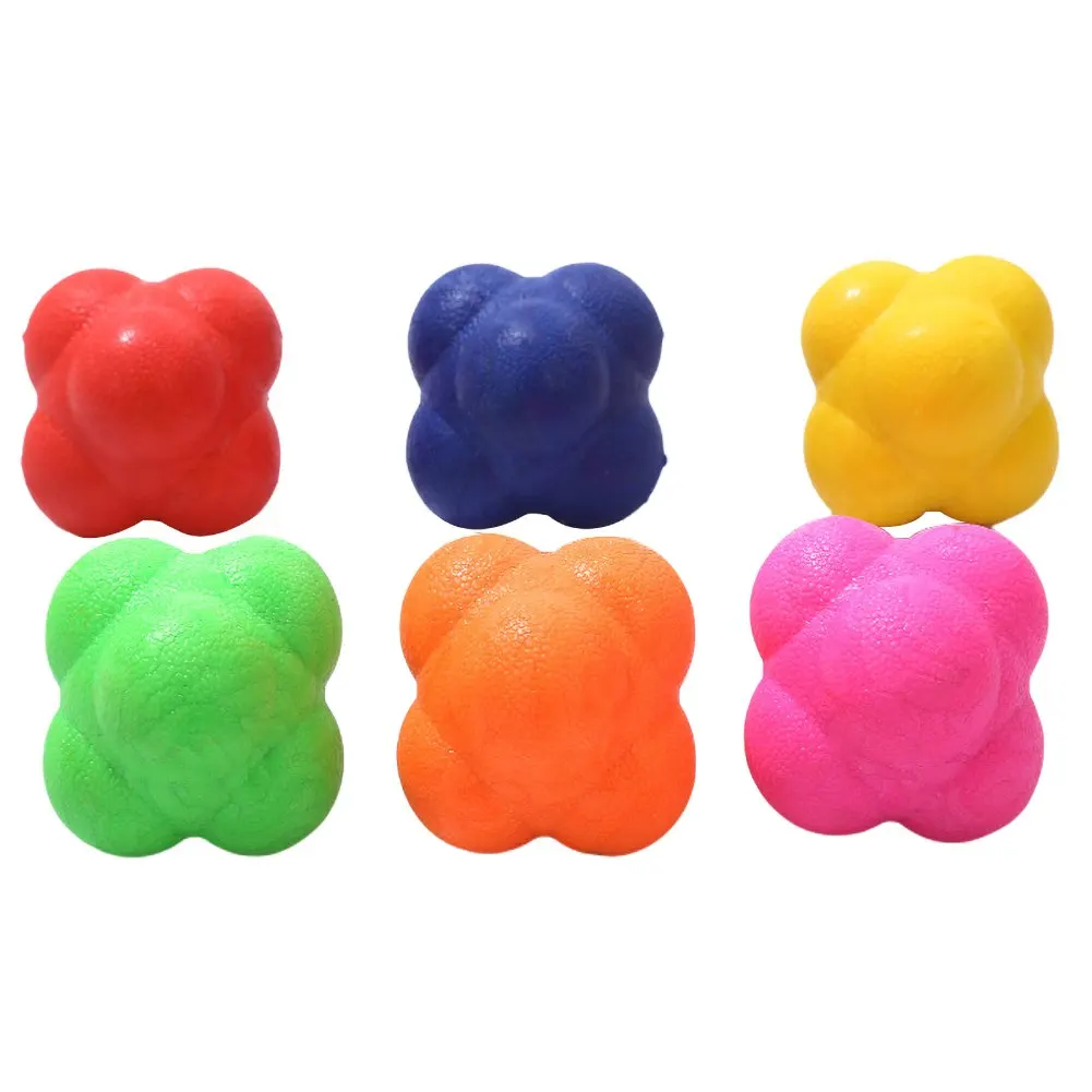 

5*5*5cm Reaction Ball Silicone Agility Coordination Reflex Exercise Sports Fitness Training Ball Response Training Tool