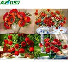 Картина AZQSD по номерам, наборы макового холста, картина для гостиной, украшение для дома, нерамка для раскрашивания по номерам, цветы, уникальный подарок