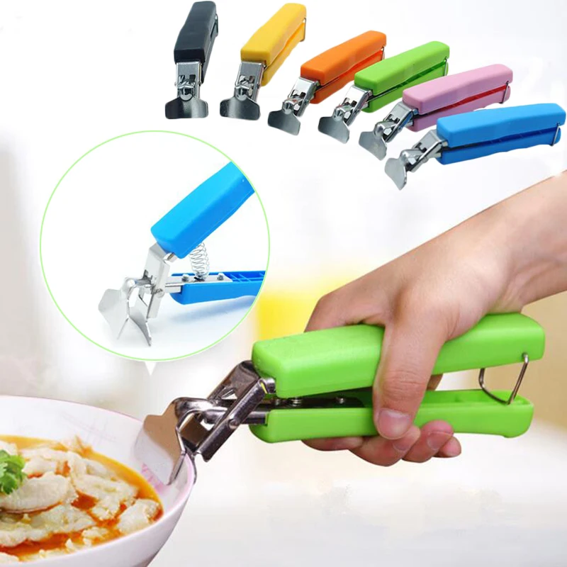 Anti-Hot Bowl Plate Clip Gripper Kitchen Cooking Tool Picnic Random Color |