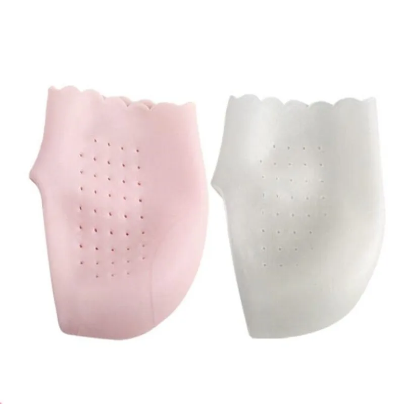 

1 Pair Soft Silicone Foot Chapped Heel Insole Protector Moisturizing Gel Heel Socks Cracked Skin Foot Heel Protective Cushion