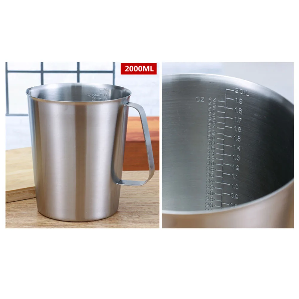 2000 мл мерный стакан кухонные весы Мензурка санитарная Нержавеющая сталь SUS304 для