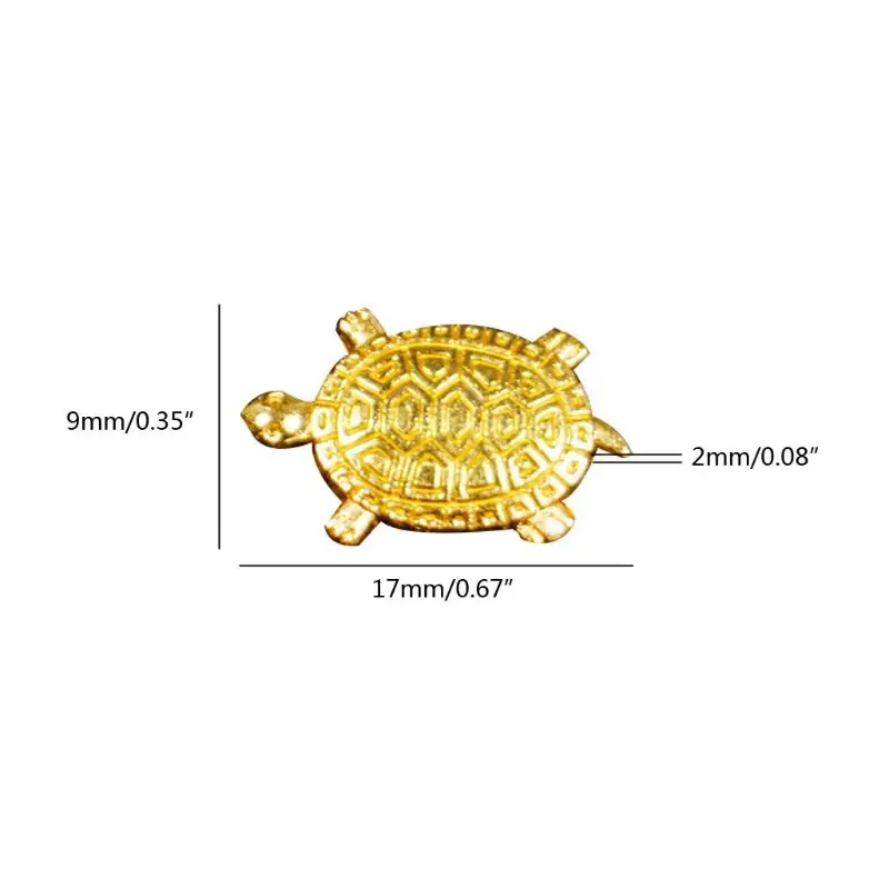 

10Pcs Feng Shui Golden Money Turtle Japanese Lucky Tortoise Guarding Praying for Fortune Home Fortune Wealth Lucky Gift R9JE