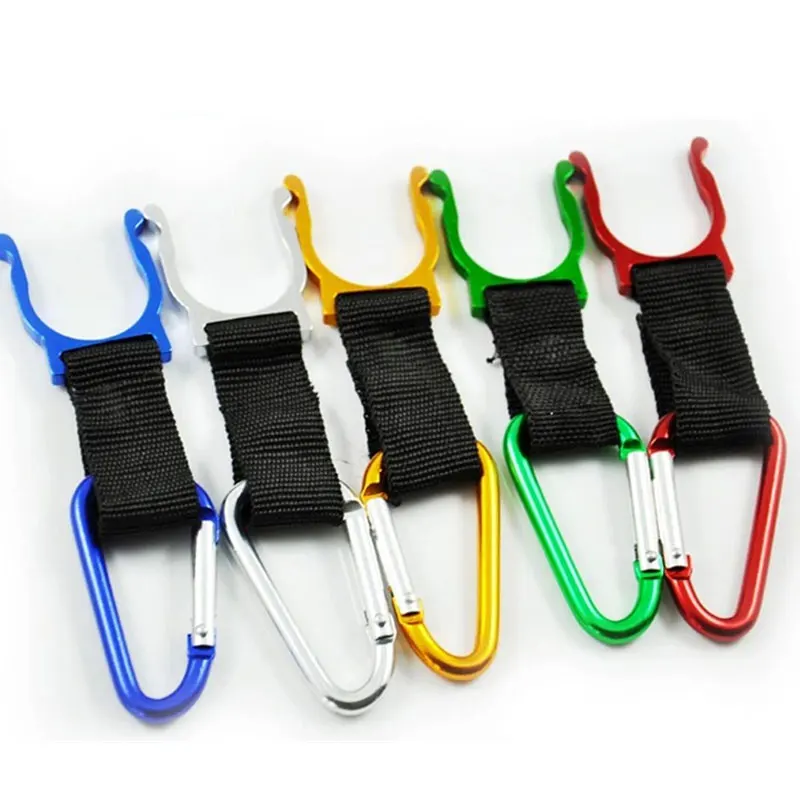 1 шт. алюминиевый карабин бутылка для напитков держатель с крючком и пряжкой клип