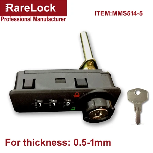 Rarelock комбинации шкаф Cam замок 3 цифры для двери тренажерный зал школы шкафчик офис ящик ювелирных изделий боковой стол дома DIY MS514 hh - Цвет: MMS514-5